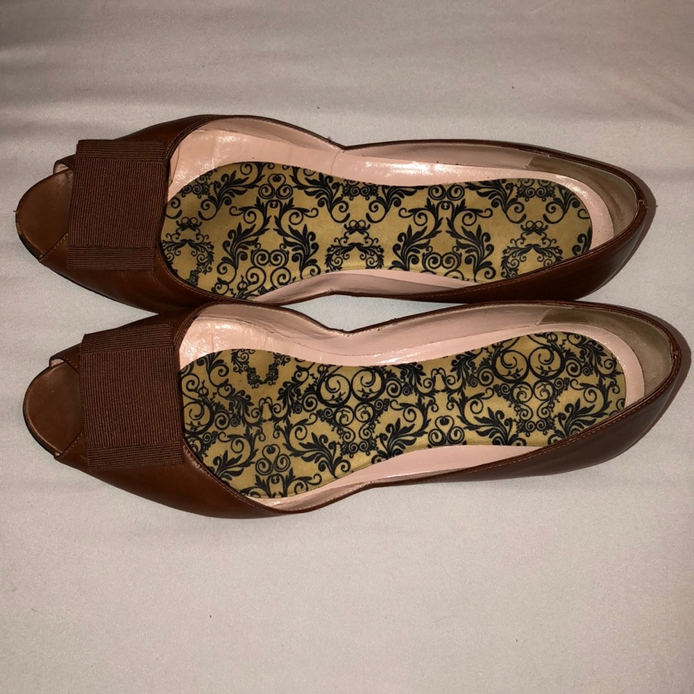 Brown Leather flats Size 10.5